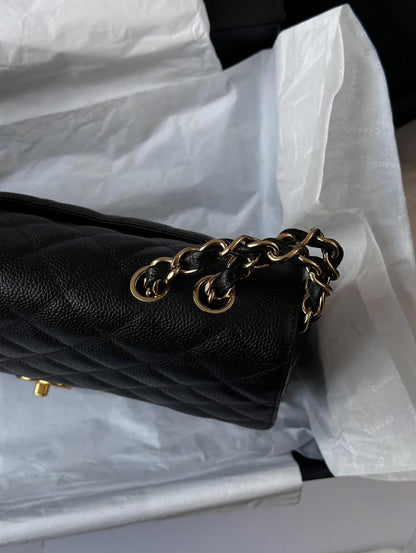 CHANEL Black Jumbo Classic Single Flap