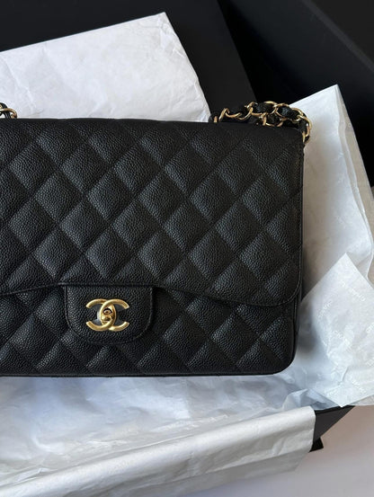 CHANEL Black Jumbo Classic Single Flap