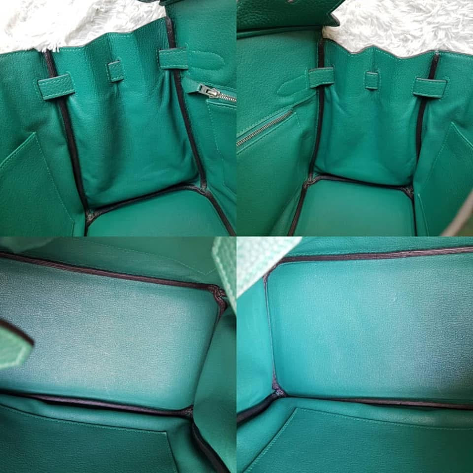 HERMES Malachite Green Birkin 30