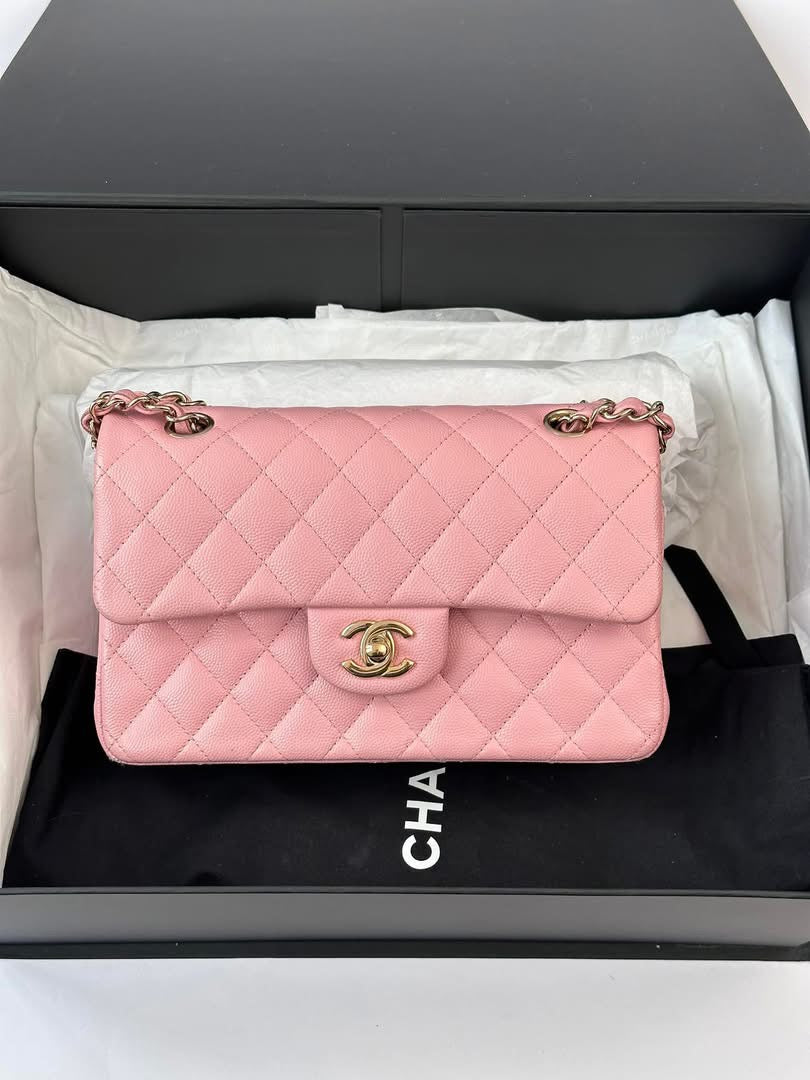 CHANEL Pink Small Classic Flap