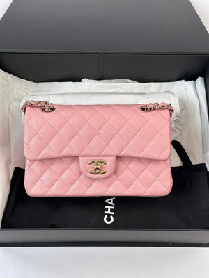 CHANEL Pink Small Classic Flap
