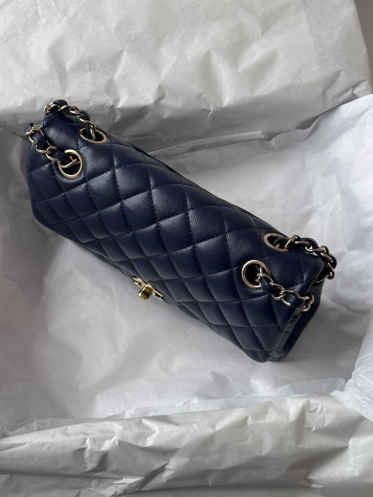 CHANEL Midnight Blue Medium Classicflap
