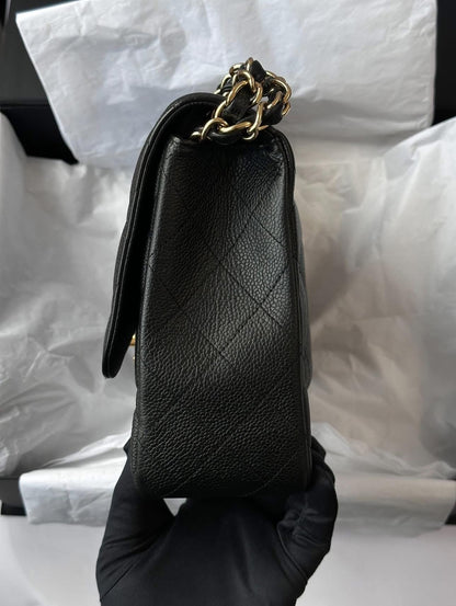 CHANEL Black Jumbo Classic Single Flap