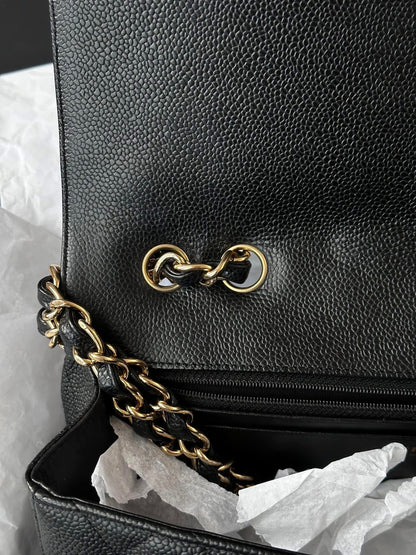 CHANEL Black Jumbo Classic Single Flap