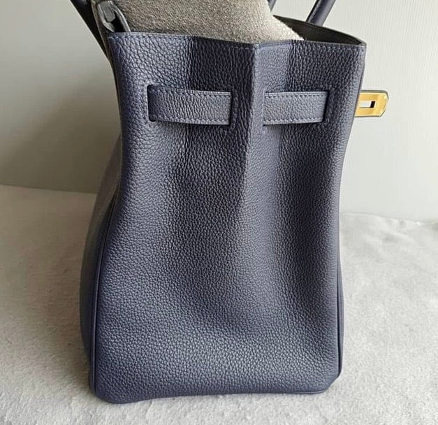 HERMES Blue Nuit 35cm Birkin