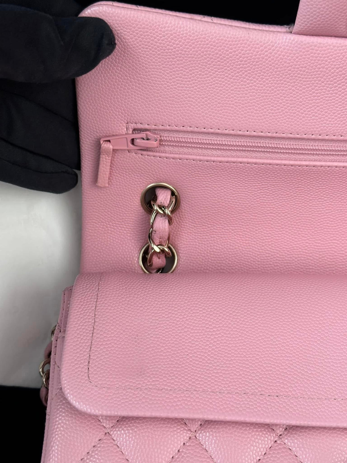 CHANEL Pink Small Classic Flap