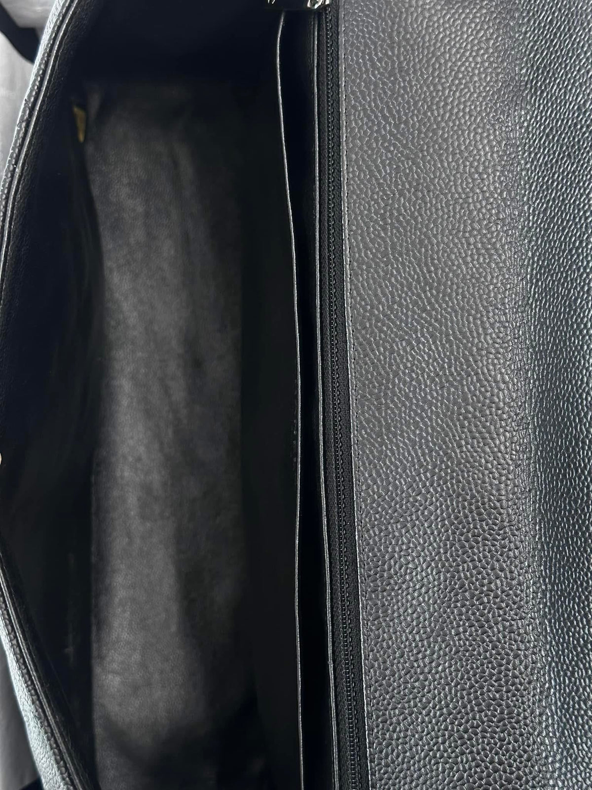 CHANEL Black Maxi Single Flap