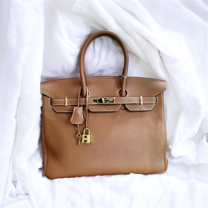 HERMES Brown Birkin 35