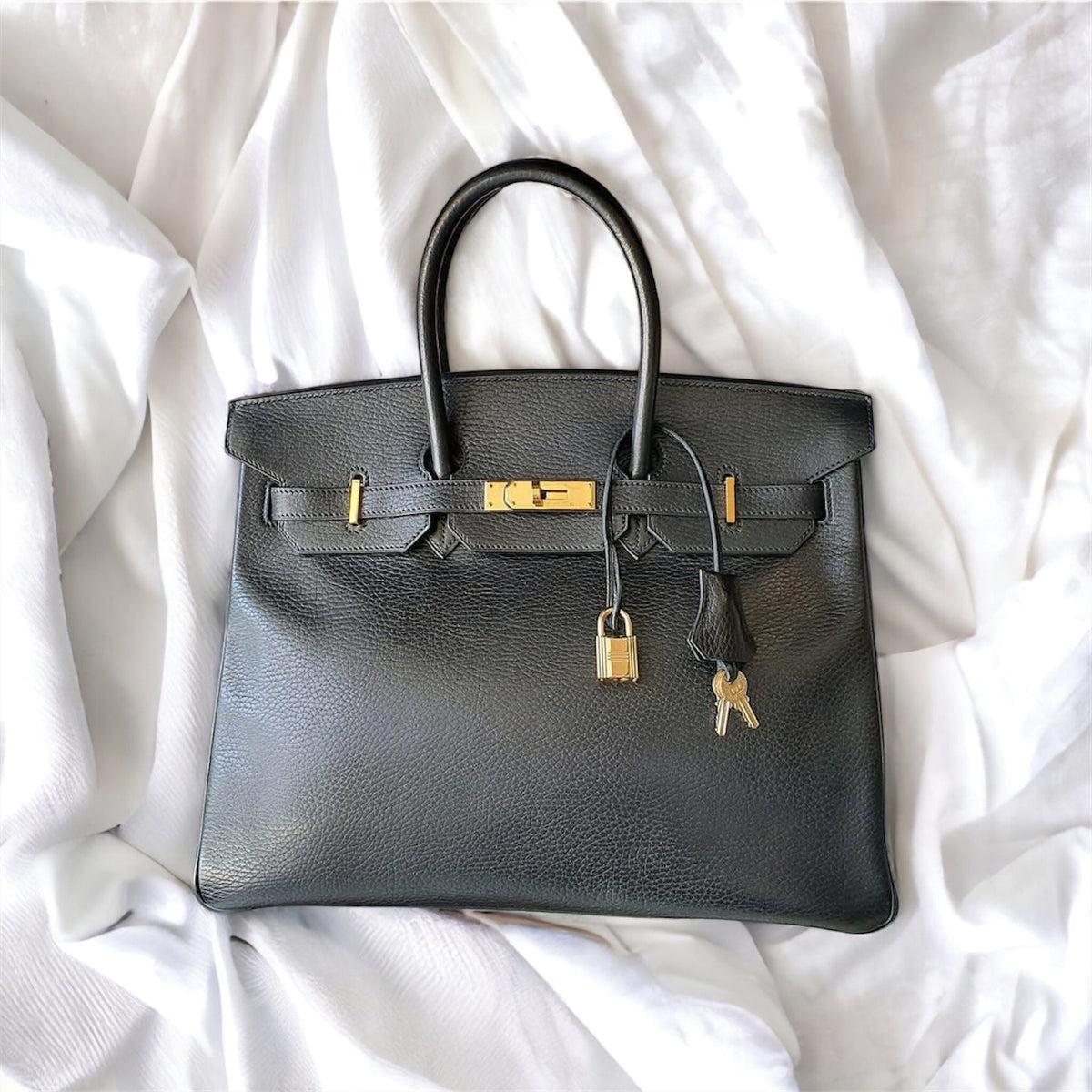 HERMES Black Birkin 35